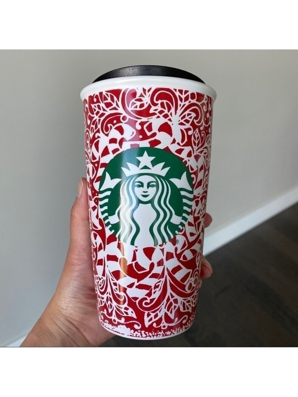𝅺starbucks Christmas Holiday Travel Tumbler Mug